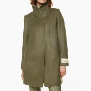 Wilfred Cocoon Coat - Olive
